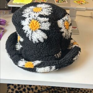 Floral teddy bear  Bucket Hat no brand tag one size fit most